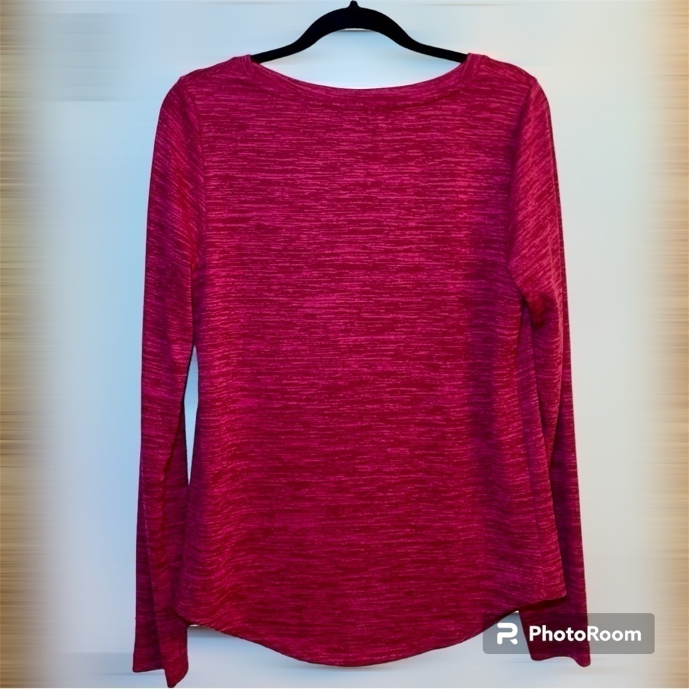 👀 Juicy Couture Fuscia Pink Top With Thumbholes, Pre-Owned, XL/16-18 🦋 - Picture 2 of 11